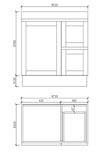 Riva MIAMI Freestanding Vanity Matte White