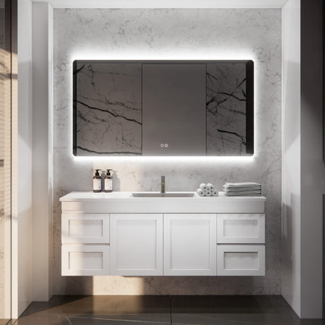 Riva MIAMI Wall Hung Vanity Matte White (All Sizes)