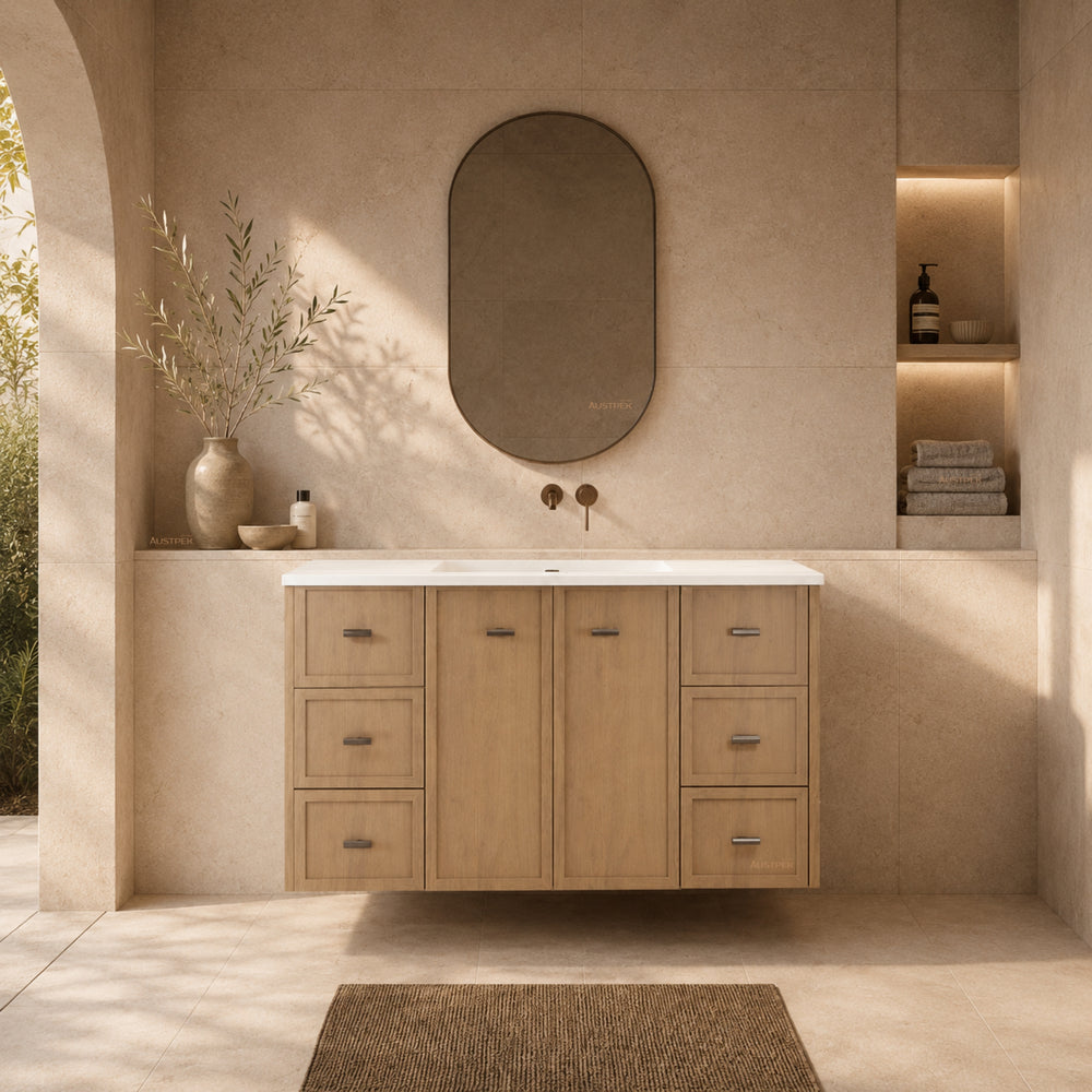 Riva Tofino Wall Hung Vanity Coastal Oak 