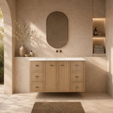 Riva Tofino Wall Hung Vanity Coastal Oak 