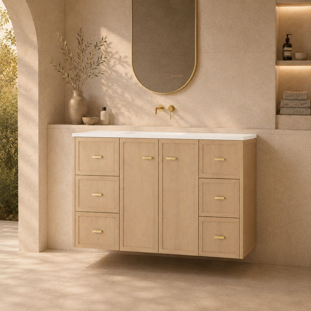 Riva Tofino Wall Hung Vanity Coastal Oak 
