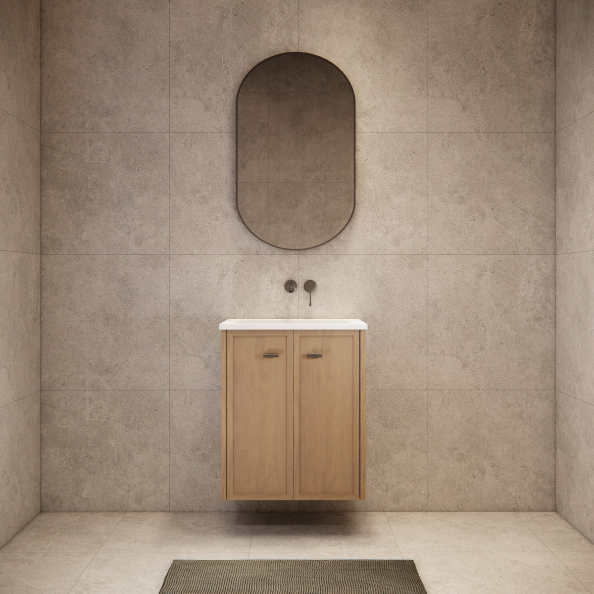 Riva Tofino Wall Hung Vanity Coastal Oak 