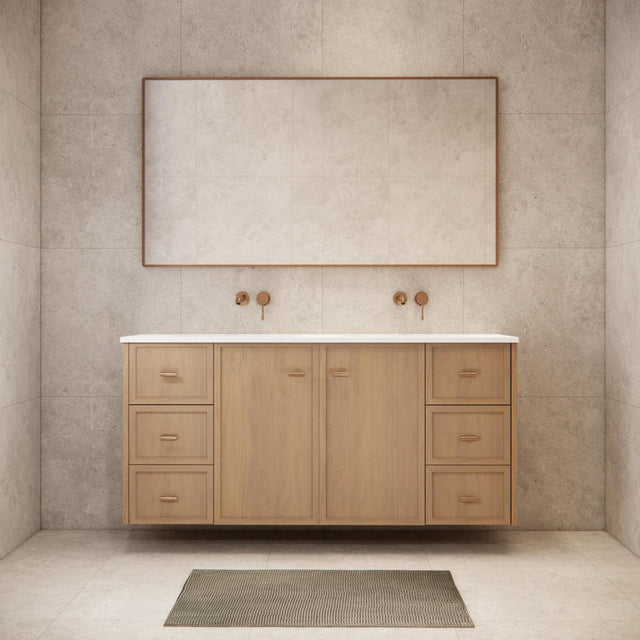 Riva Tofino Wall Hung Vanity Coastal Oak (All Sizes)