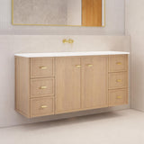 Riva Tofino Wall Hung Vanity Coastal Oak (All Sizes)