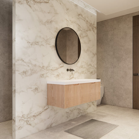 Riva VIENNA Wall Hung Vanity American Oak