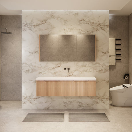Riva VIENNA Wall Hung Vanity American Oak