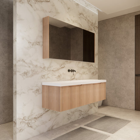 Riva VIENNA Wall Hung Vanity American Oak