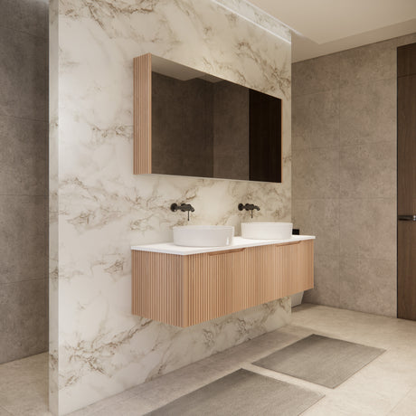Riva VIENNA Wall Hung Vanity American Oak
