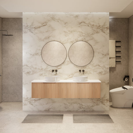 Riva VIENNA Wall Hung Vanity American Oak