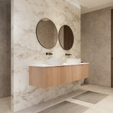 Riva VIENNA Wall Hung Vanity American Oak