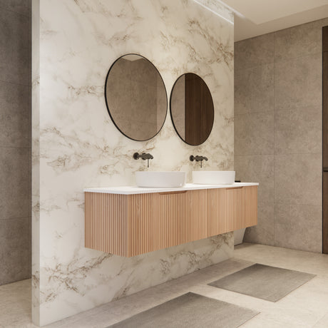 Riva VIENNA Wall Hung Vanity American Oak