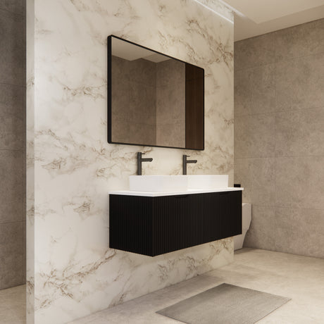 Riva VIENNA Wall Hung Vanity Matte Black