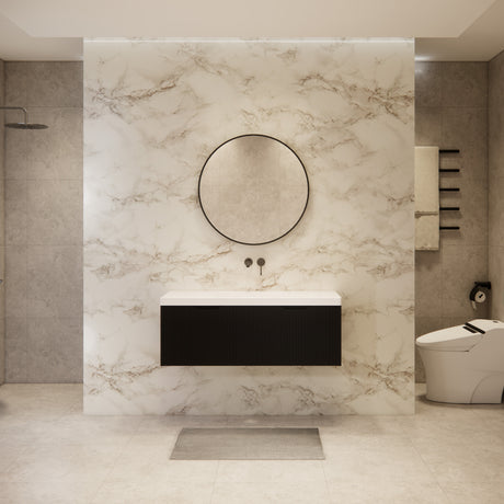 Riva VIENNA Wall Hung Vanity Matte Black