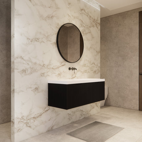Riva VIENNA Wall Hung Vanity Matte Black