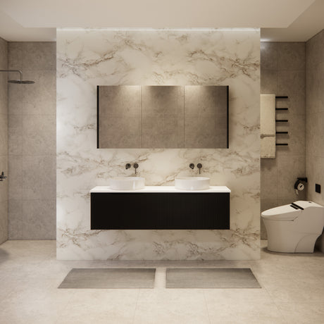 Riva VIENNA Wall Hung Vanity Matte Black