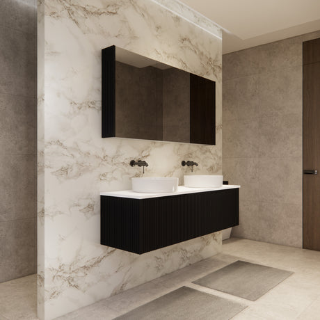 Riva VIENNA Wall Hung Vanity Matte Black