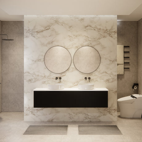 Riva VIENNA Wall Hung Vanity Matte Black