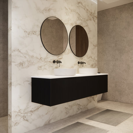 Riva VIENNA Wall Hung Vanity Matte Black