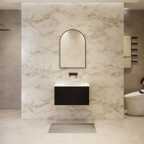 Riva VIENNA Wall Hung Vanity Matte Black