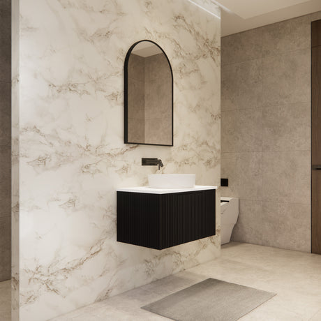 Riva VIENNA Wall Hung Vanity Matte Black