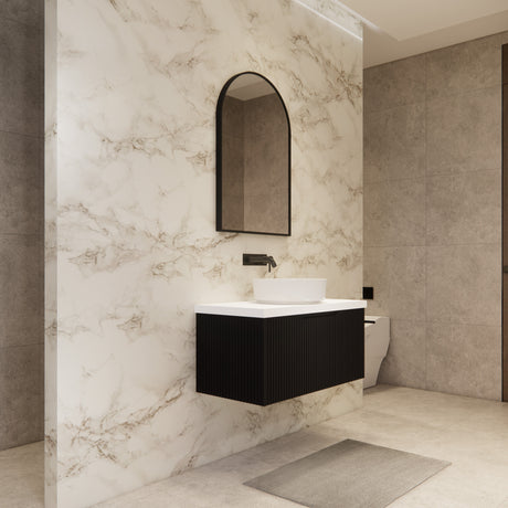 Riva VIENNA Wall Hung Vanity Matte Black