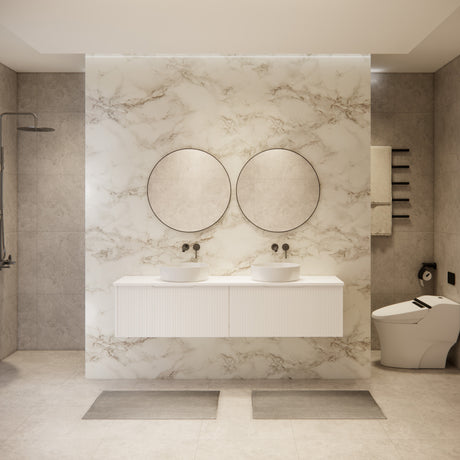 Riva VIENNA Wall Hung Vanity Matte White