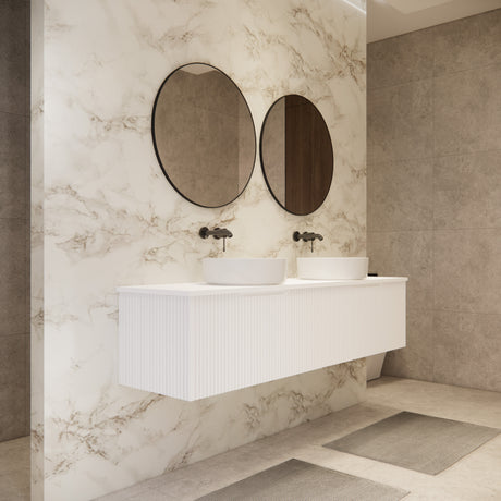 Riva VIENNA Wall Hung Vanity Matte White
