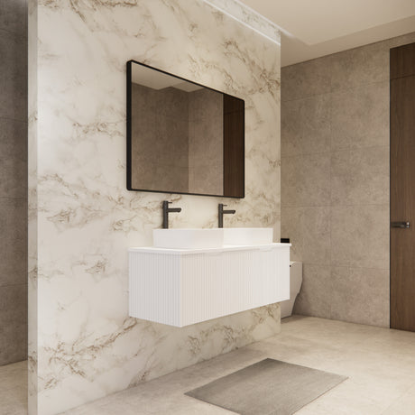 Riva VIENNA Wall Hung Vanity Matte White