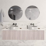 Riva VIENNA Wall Hung Vanity White Oak (All Sizes)-1800