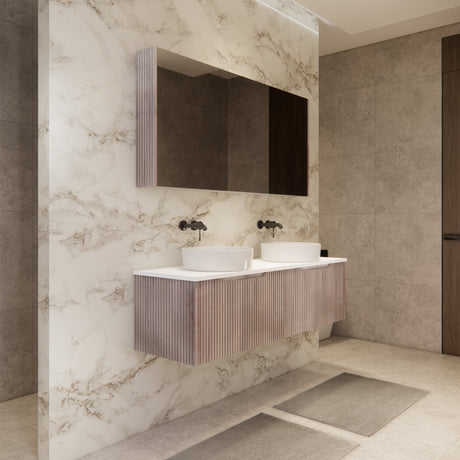 Riva VIENNA Wall Hung Vanity White Oak (All Sizes)
