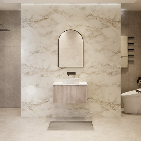 Riva VIENNA Wall Hung Vanity White Oak (All Sizes)