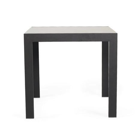 Rocco Outpost Dining Table 0.8m – Asteroid Black (Charcoal)