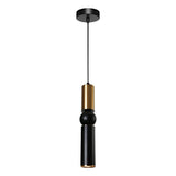 Rolo Single GU10 Pendant Black / Gold