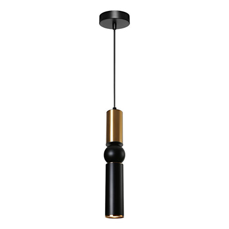 Rolo Single GU10 Pendant Black / Gold