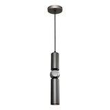 Rolo Single GU10 Pendant Charcoal / Chrome