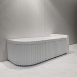 ROMA Corner Back to Wall Bathtub with Non-Overflow (Gloss White/Matte White) (Right/Left Corner)(1500/1700)