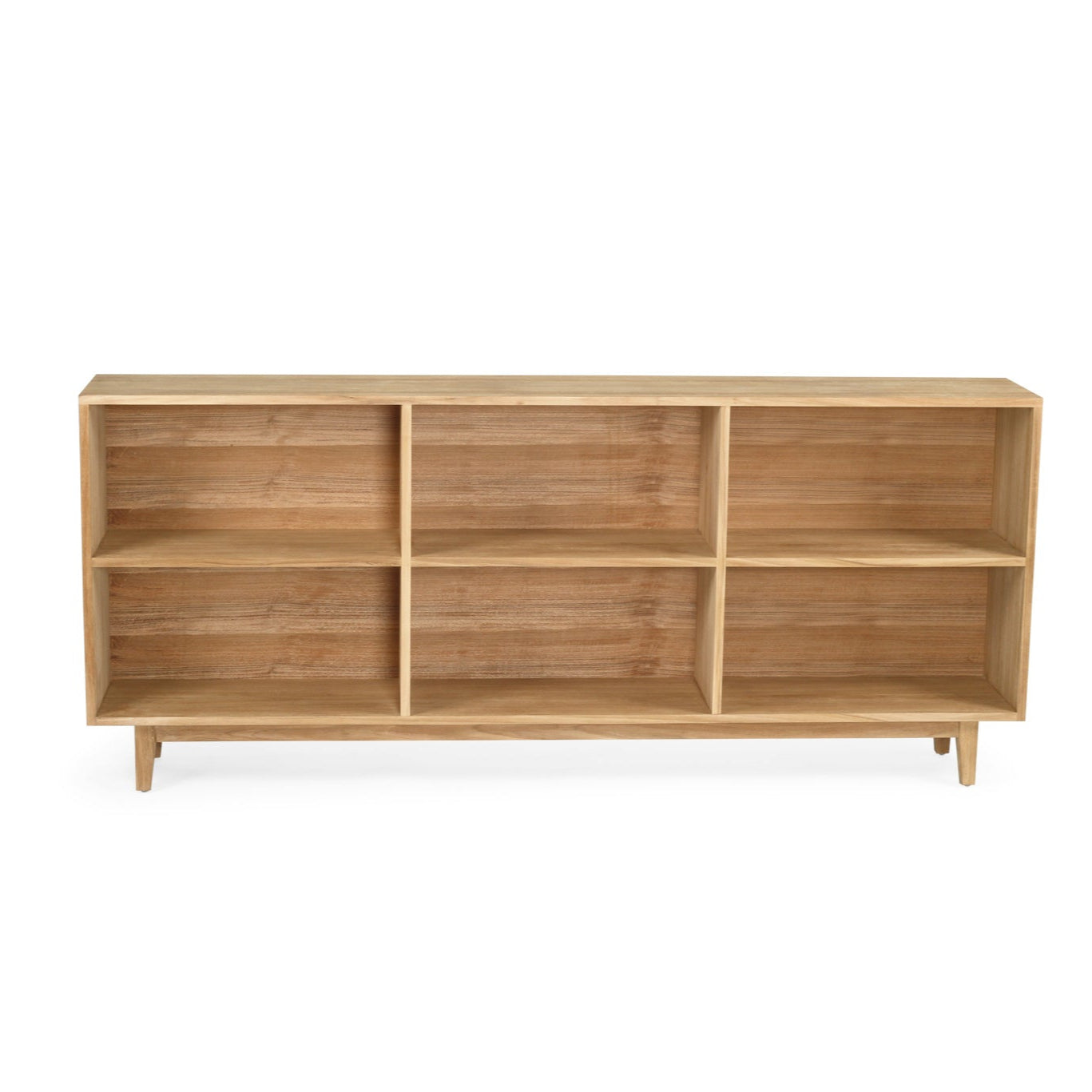 Roman Teak Bookcase - 2m