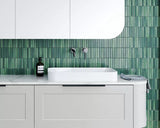 Timberline Rome Rectangular Ceramic Semi-Inset Basin 600mm (Gloss White)