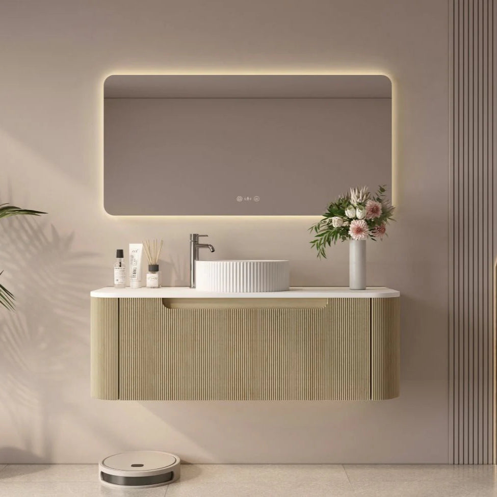 Rome Wall Hung Vanity Bur Oak 1200mm
