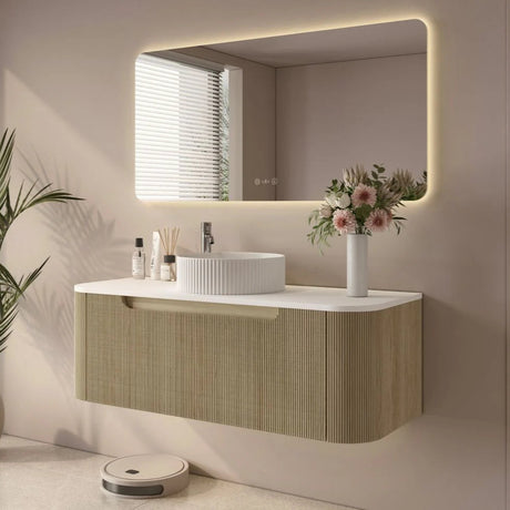 Rome Wall Hung Vanity Bur Oak 1200mm
