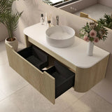 Rome Wall Hung Vanity Bur Oak 1200mm