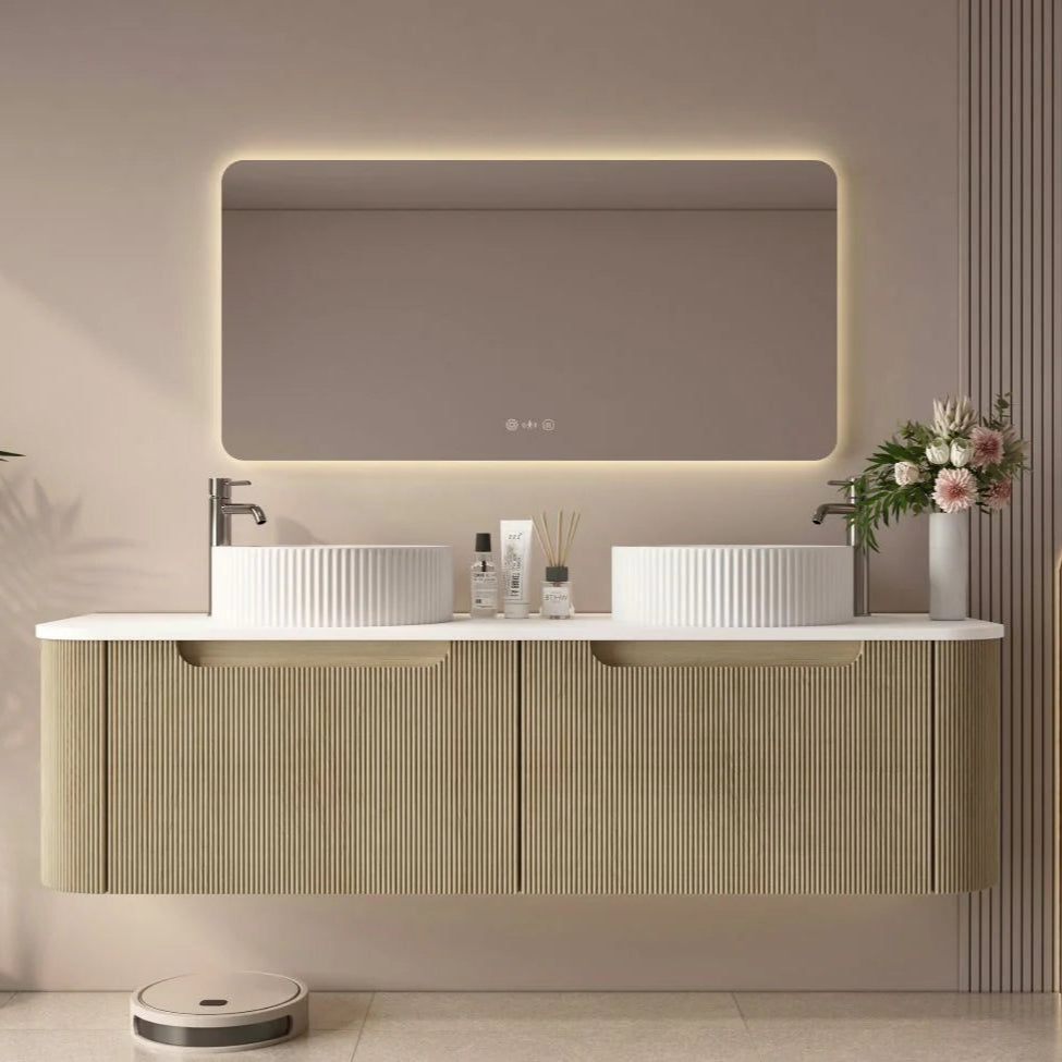 Rome Wall Hung Vanity Bur Oak 1500mm