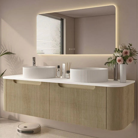 Rome Wall Hung Vanity Bur Oak 1500mm