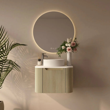 Rome Wall Hung Vanity Bur Oak 600mm