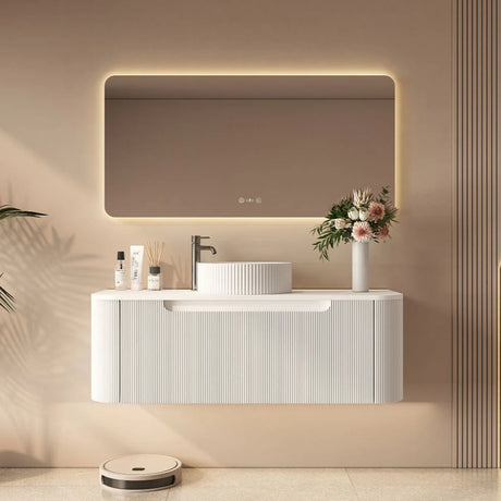 Rome Wall Hung Vanity Matte White 1200mm