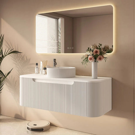 Rome Wall Hung Vanity Matte White 1200mm