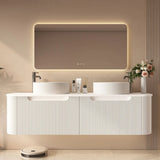 Rome Wall Hung Vanity Matte White 1500mm
