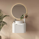 Rome Wall Hung Vanity Matte White 600mm
