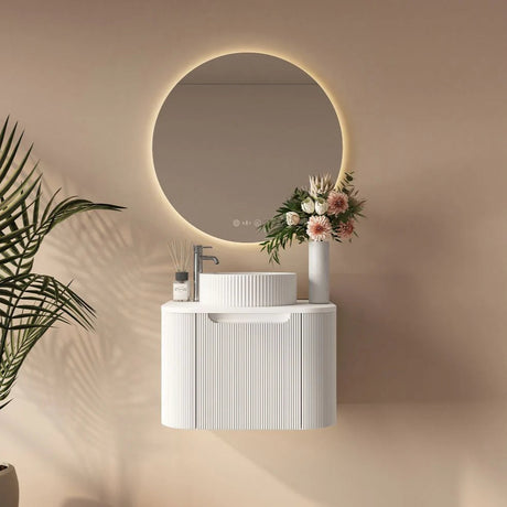 Rome Wall Hung Vanity Matte White 600mm