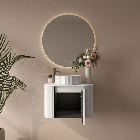 Rome Wall Hung Vanity Matte White 600mm